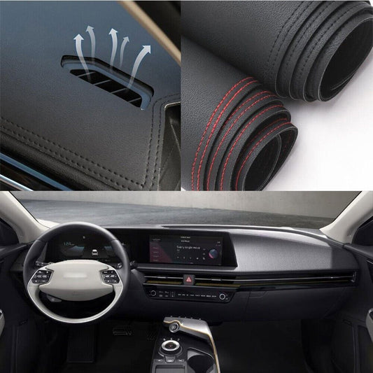1PCS PU leather Dashboard Dash Mat Non-slip DashMat Shade Pad for Kia EV6 2022+