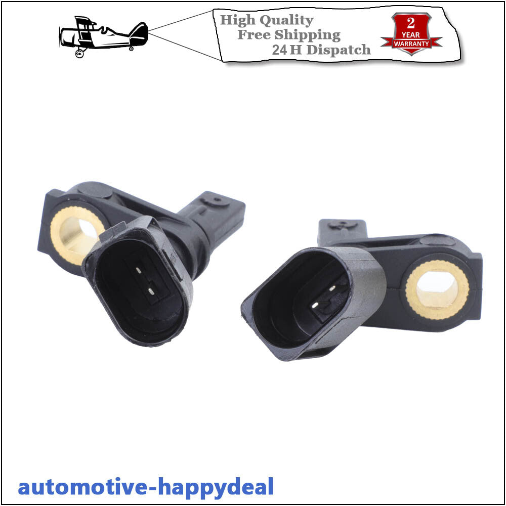 2X ABS WHEEL SPEED SENSOR FRONT RIGHT + LEFT for VW for AUDI for SEAT for SKODA