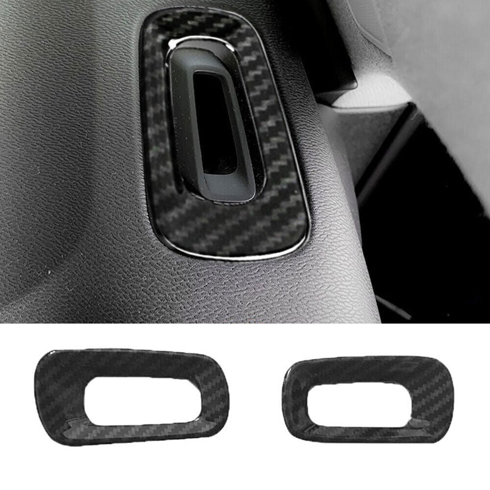 ABS Carbon Fiber Inner Dashboard Air Outlet Vent Trim for Volvo XC40 2019-2022