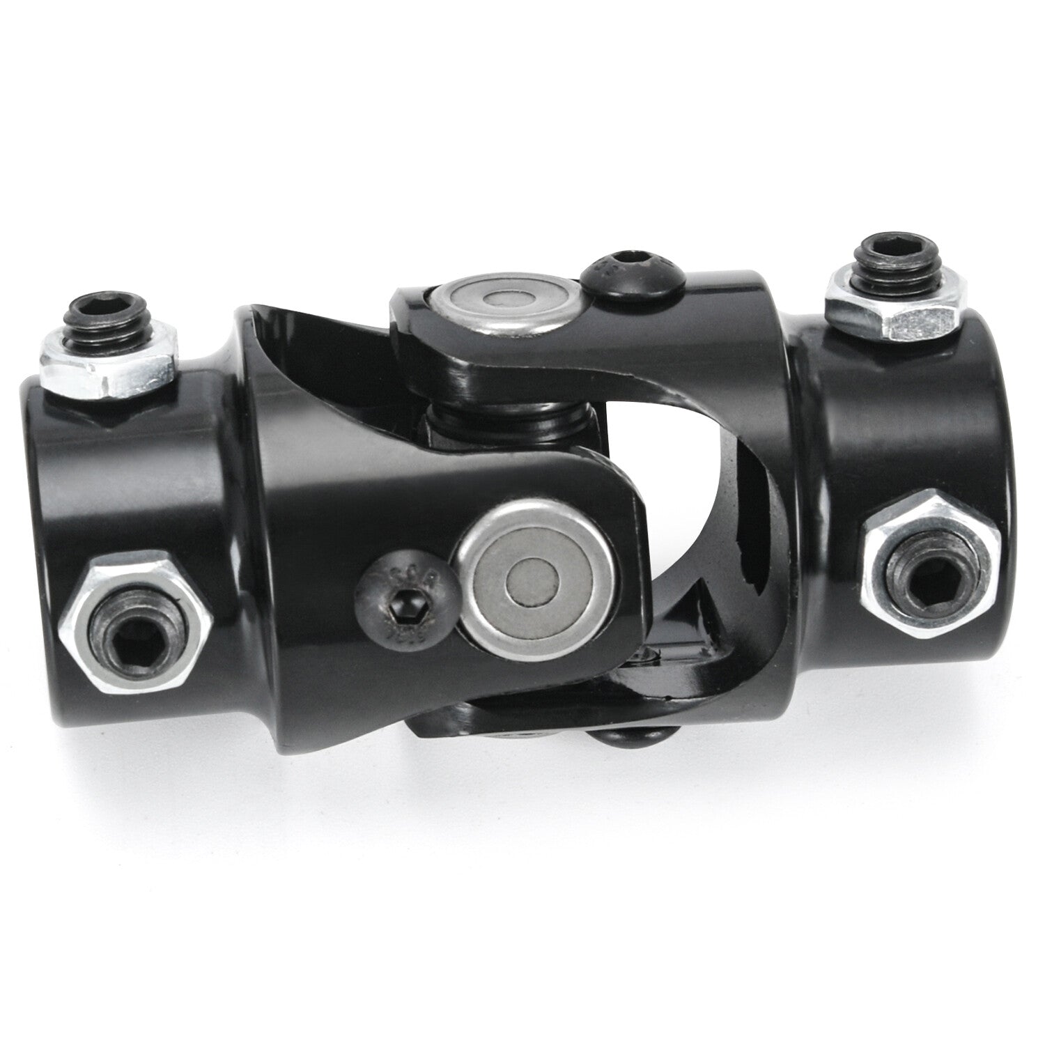 Steering Box Black U Joint 36 Steel Steering Shaft + 3/4 Support Bearing Kit