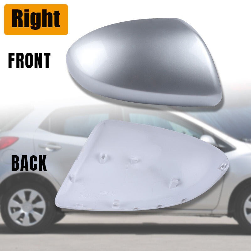 Right Rearview Mirror Cover Cap Sliver For 2009 2010 2011 2012 2013 for Mazda 2 3