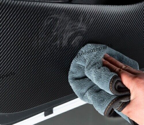 Carbon Fiber PU Leather Inner Door Anti-Kick Panel Trim for Mazda CX-30 20-2024