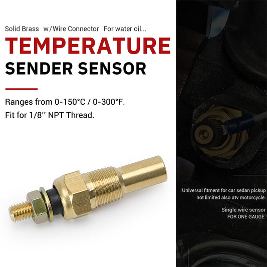 Water Oil Temperature Gauge Sensor Temp Sender 1/8 NPT Smiths Autometer 0-150¡ãC