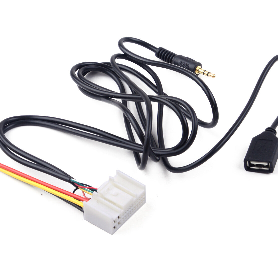 Radio Stereo Wire Set Wiring Harness Adapter USB/AUX Fit for Hyundai Sonata