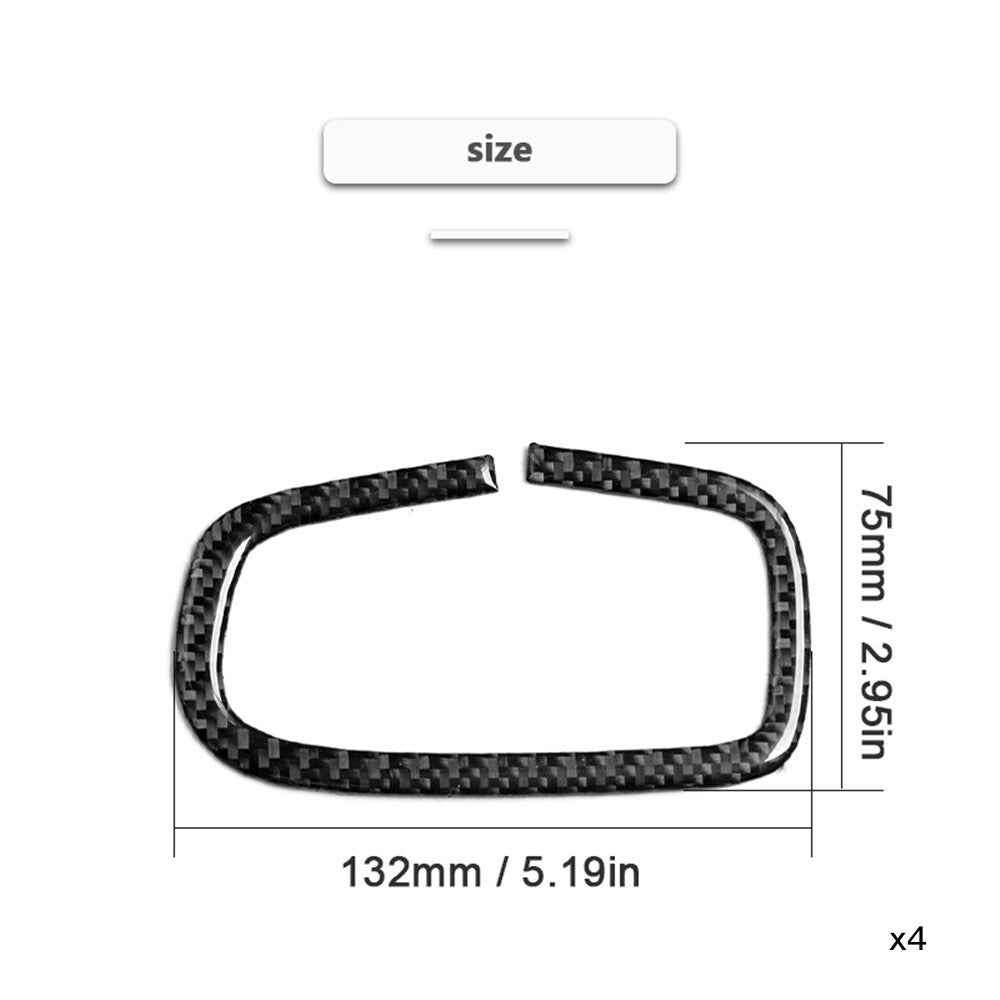 4X Carbon Fiber Door Handle Panel Cover Trim for Suzuki Grand Vitara 2006-2013