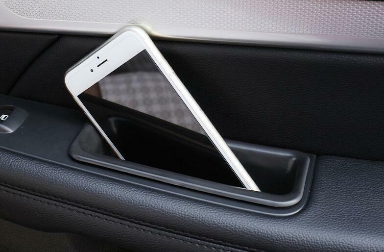 Primer Black Inner Door Storage Box Cover Trim 4PCS for Ford Explorer 2016-2019