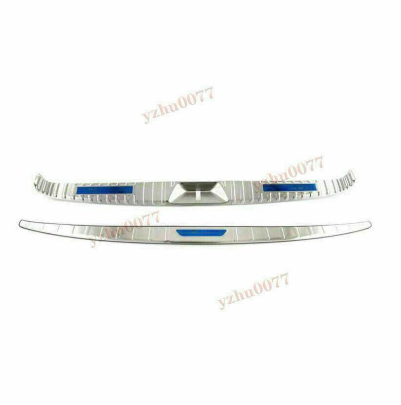 Silver rear bumper guard cover trim for Toyota for Sienna 2021 - 2024