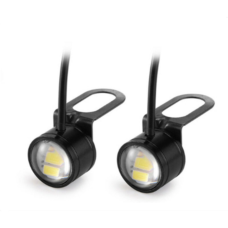 2x Hawkeye LED Tail Backup Light Motorcycle Mirrors Mount for Eagle Eye Running Lamp