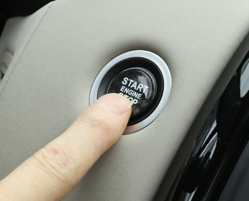 Dry Carbon Fiber Engine Start Stop Push Button Cover for Range Rover Sport 14-22