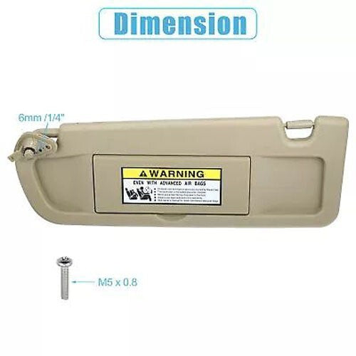 Front left sun visor for Honda for Civic 2006 - 2011 83280-SNA-W01ZB Beige