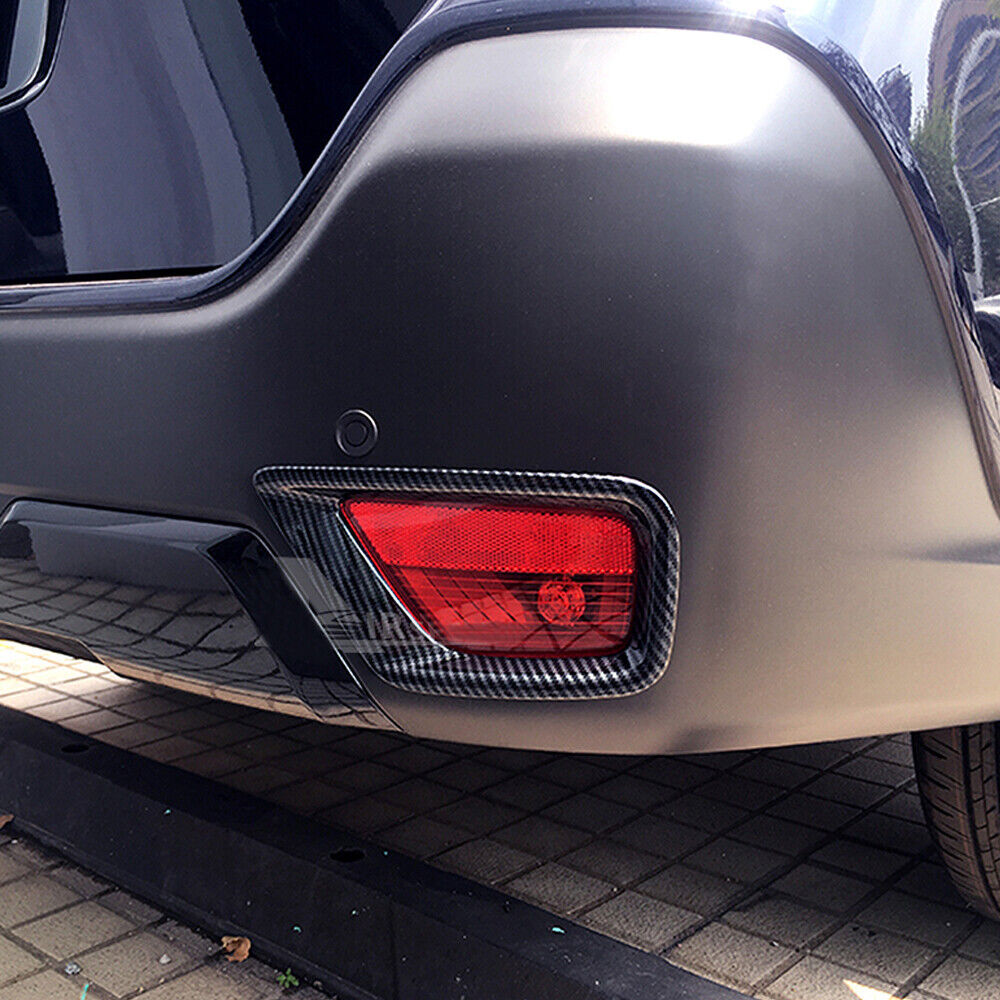 for Subaru Outback 2020-2023 Carbon Fiber Rear bumper Fog Light Lamp Cover Trim