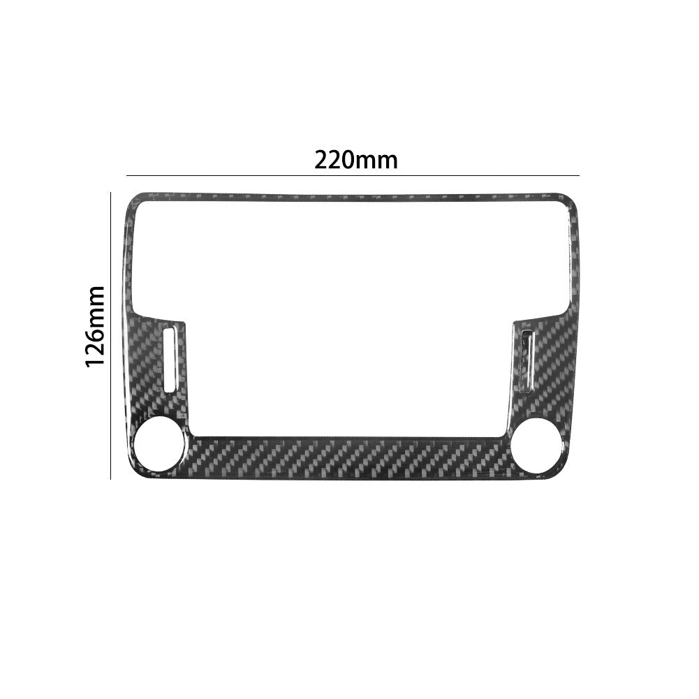 Carbon Fiber Navigation Console Cover Trim for Volkswagen for Tiguan 2013-2017 C