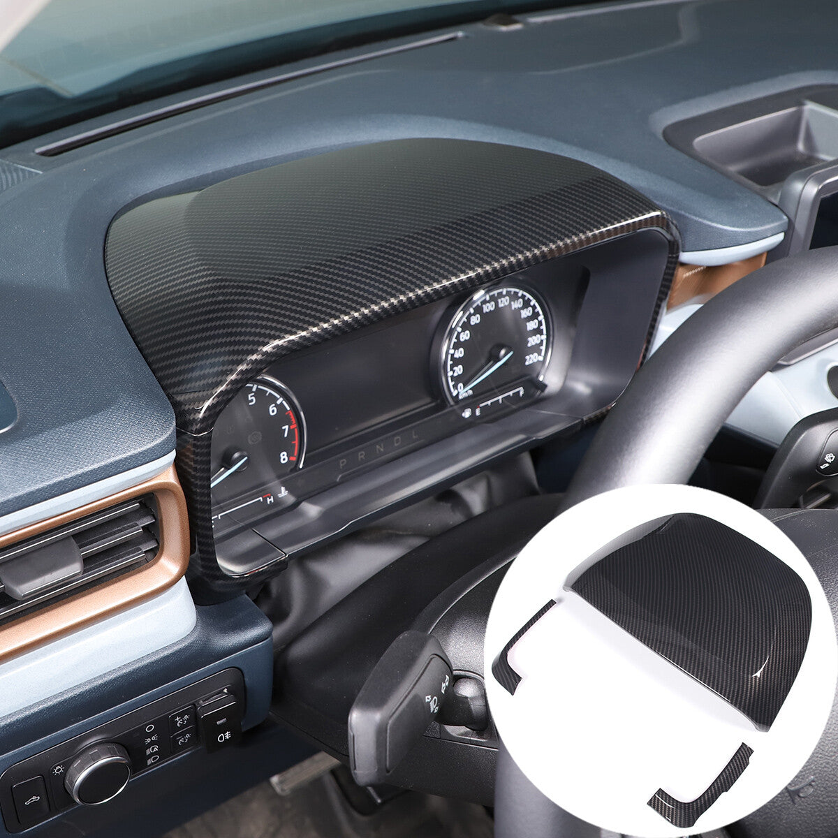 ABS matte black navigation screen internal frame trim for Jaguar for F-Type 2013-18