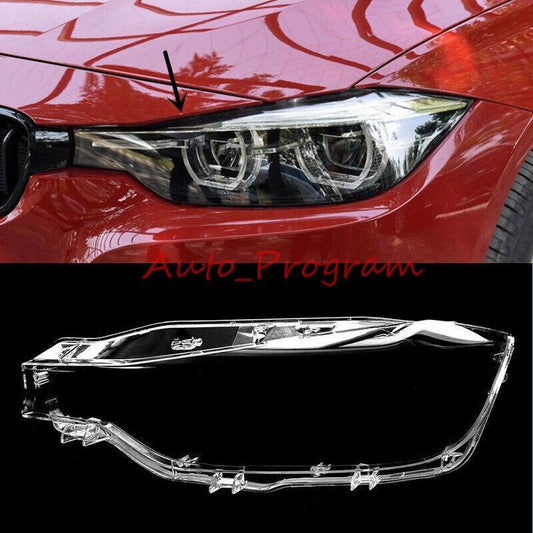 Left headlight transparent lens cover + sealant suitable for BMW 3 Series F30 F35 2016-2018