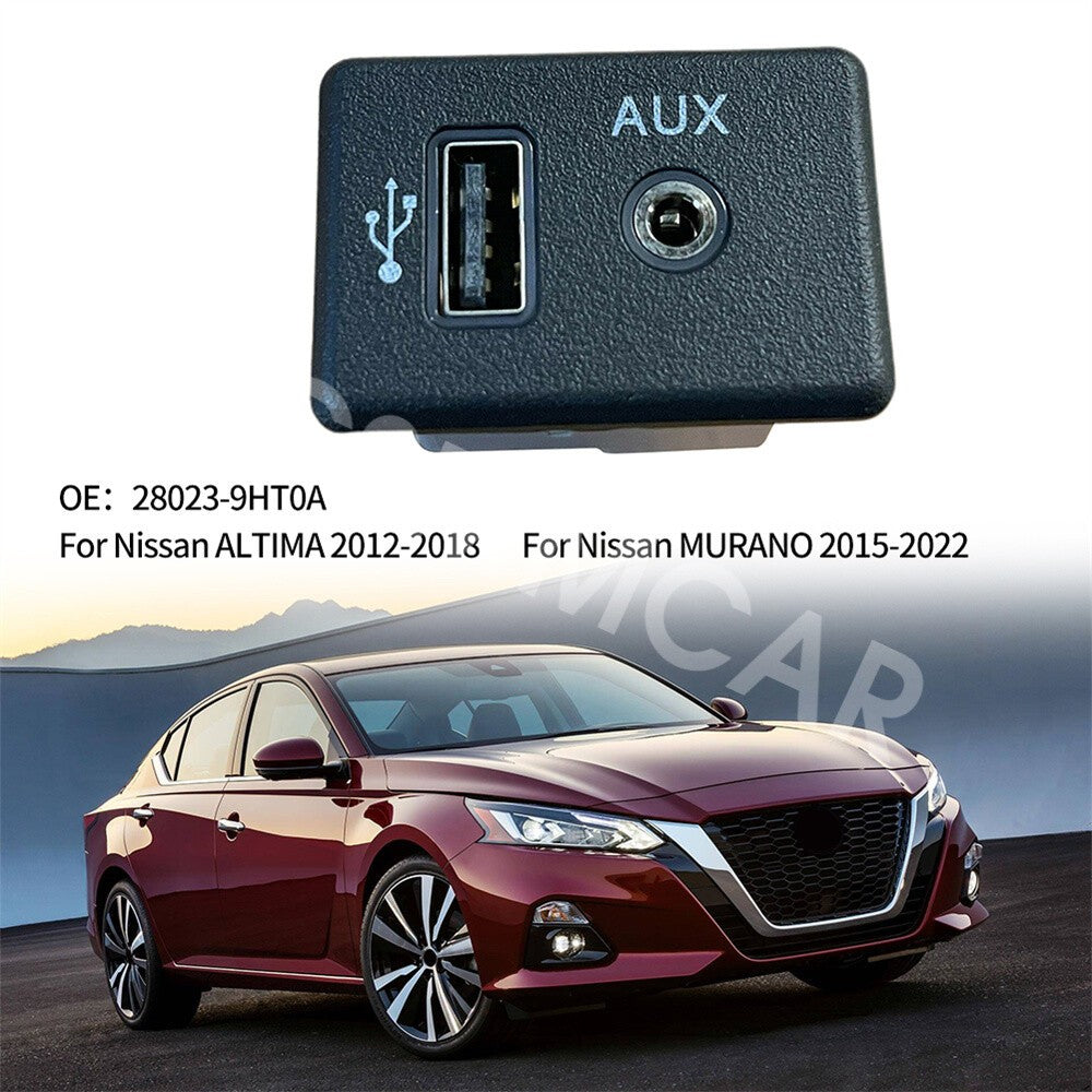 Fit for Nissan MURANO 2015-2022 Car Audio AUX Socket Plug Connector USB Port