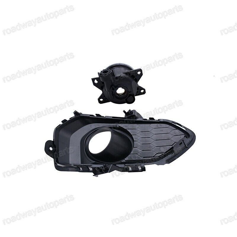 Right Front Bumper Fog Light Lamp w/ Cover Bezel Trim for Honda Fit 2017-2018