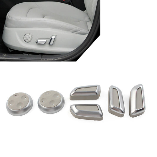 Car for Seat Switch Adjustment Button Cover Kit Grey Fit for Audi A3 A4 A5 A6 A7 Q3 Q5
