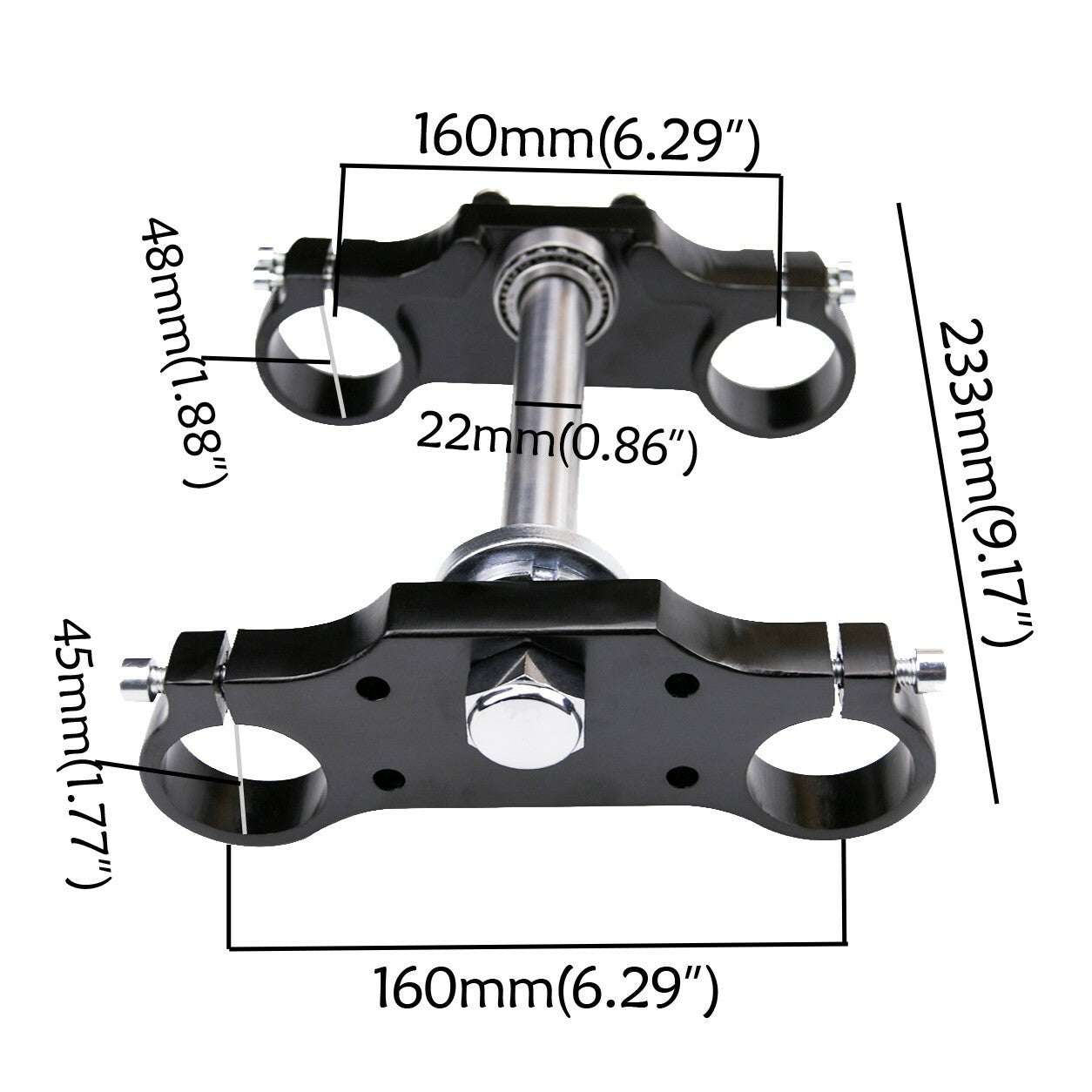 45mm 48mm Three-Tree Mounting Clamp Stem Tube Sludge Pit Bicycle Cooler 125cc
