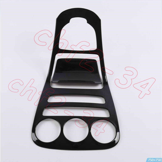 Black Central Console Gear Shift Cover Trim for Benz C-Class W205 GLC W253 15-18