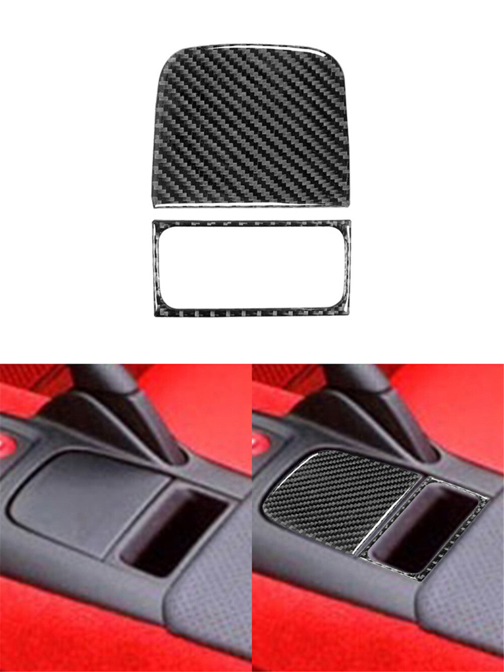 Center Console Radio Cover Trim Decor Carbon Fiber for Honda S2000 2000-2003
