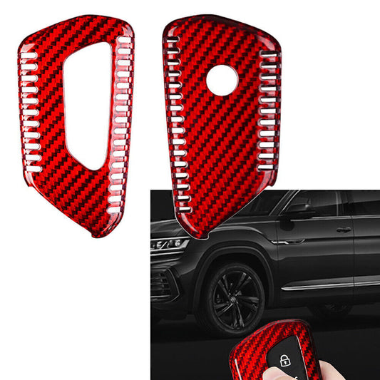 Schl¨¹ssel H¨¹lle Geh?use Case Ersatz Kohlefaser Rot f¨¹r for VW for Golf MK8 2020 2021