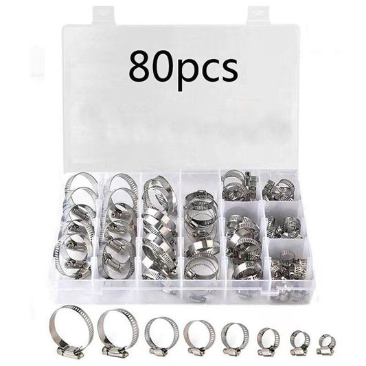 Car Hose Pipe Clamp Stainless Steel Adjustable For Water Pipe Plumbing Fuel Line