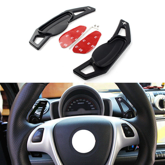 Car Steering Wheel Shift Paddle Extension Fit for Benz for Smart Fortwo W451 07-17 Black