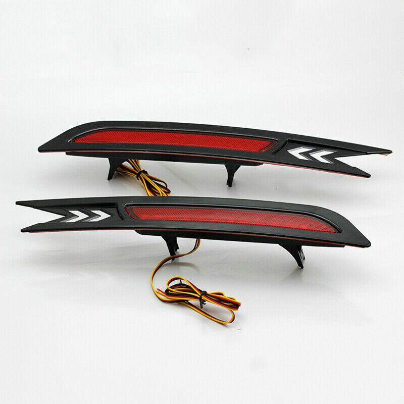 Fit for Honda CR-V 2010-2011 Rear Bumper LED Reflector Brake Fog Light Lamp 2PCS