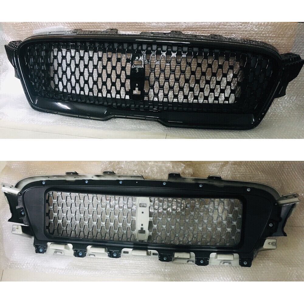 Front Bumper Grille Fit for Lincoln MKZ 2017 2018 2019 Vent Grill Glossy Black