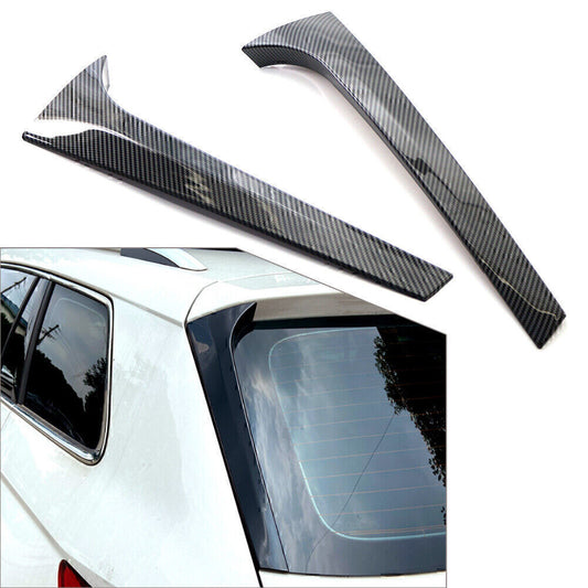 2x Black Rear Window Spoiler Side Wing Trim Cover for Skoda Kodiaq 2016-2020 19