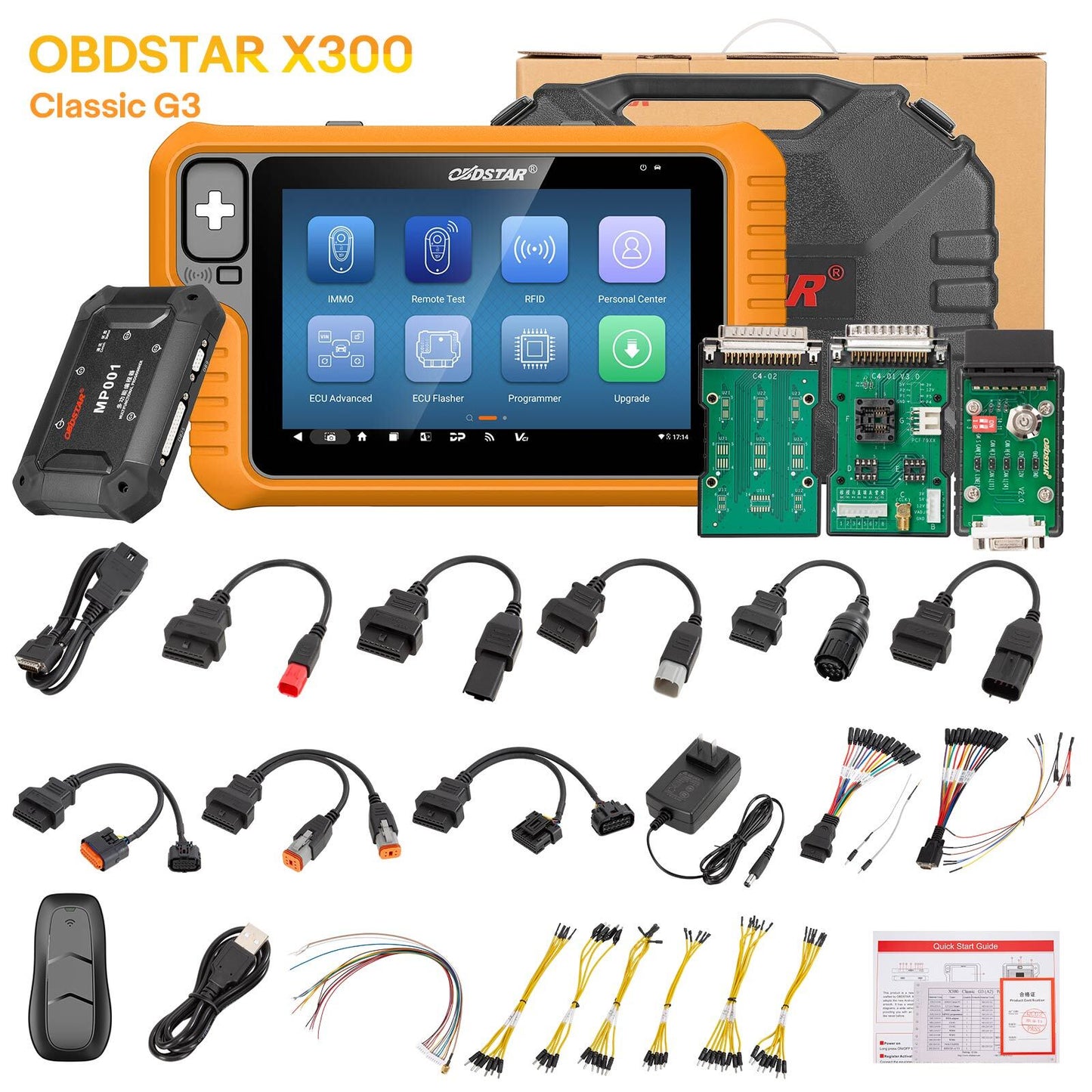 OBDSTAR X300 Classic G3 A1+A2 IMMO Progarmming FOR E-cars, Motorcycle, Marine