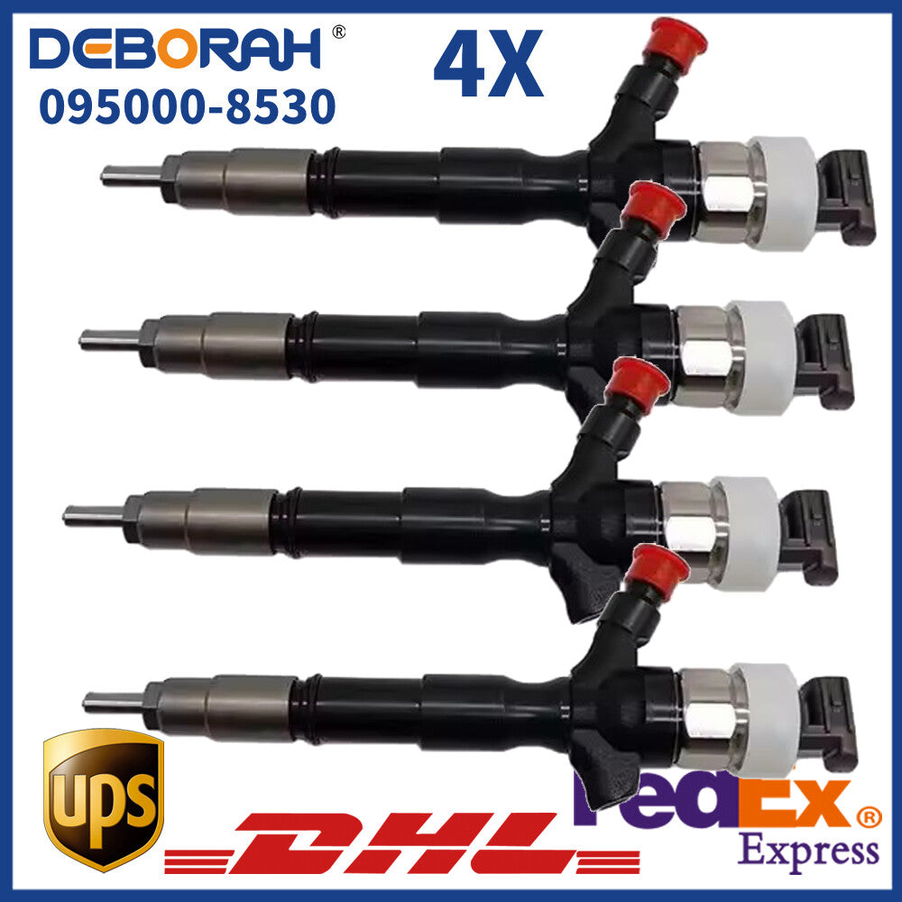 4PCS Diesel Fuel Injector 23670-30240 095000-7380 for Toyota Hilux Hiace Engine