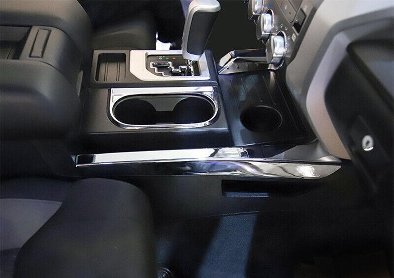 Chrome Central Console Gear Shift Both Side Trim Fit for Toyota Tundra 2014-2021