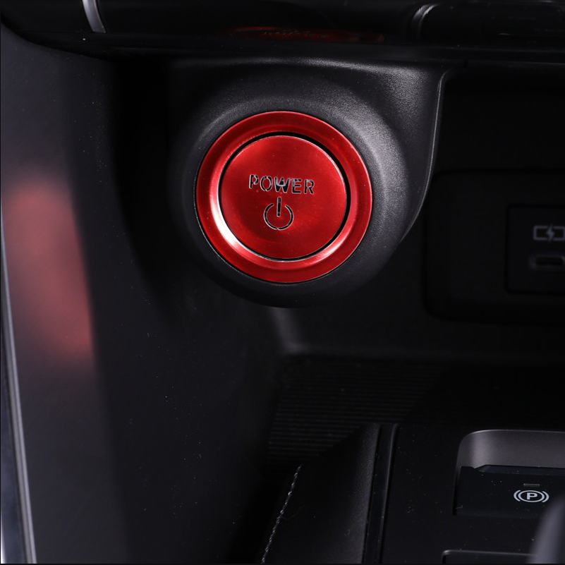 For 2021-2023 for Toyota Venza Red Engine Start Stop Switch Power Button Cover Trims