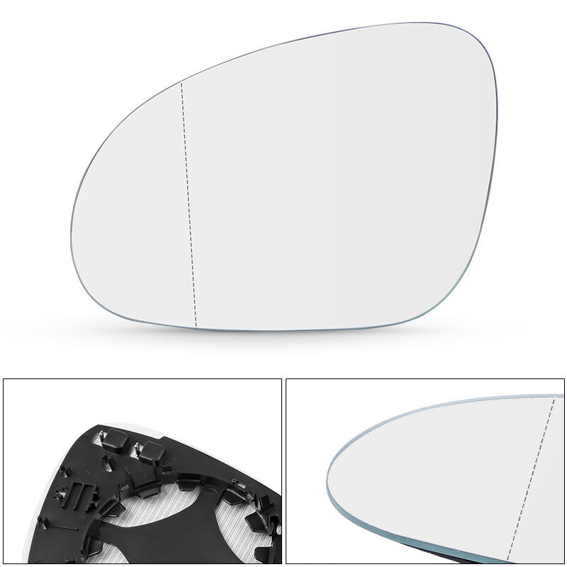 LEFT DRIVER Side Mirror Glass with Heated Plate Fit for VW for GOLF MK5 2004-2008