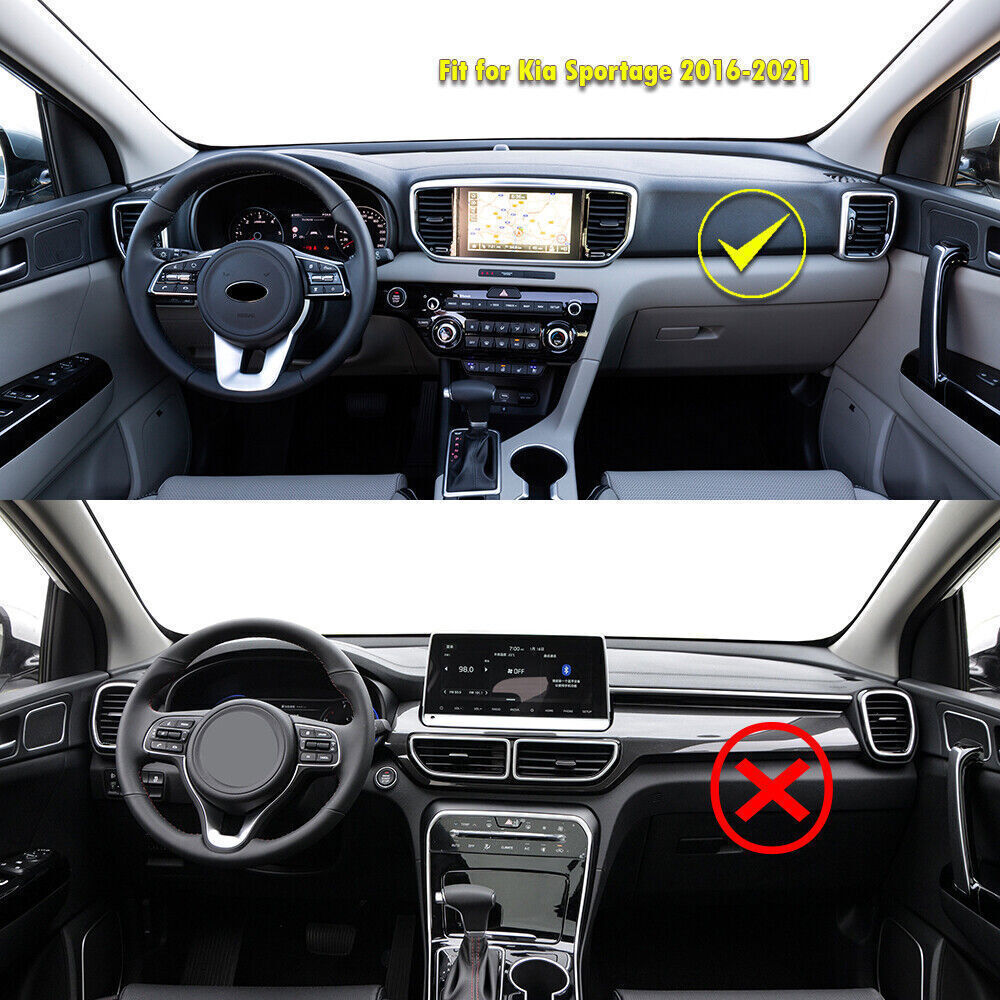 for Kia Sportage 2016-2021 Dashboard Dash Mat Non-slip DashMat Sun Cover Pad 1X