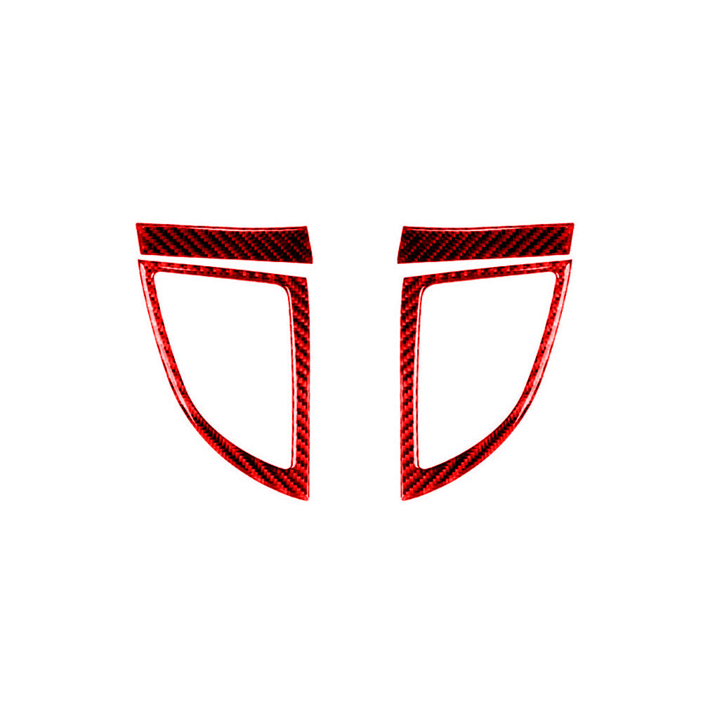 Red Carbon Fiber Central Air Conditioner Outlet Trim for Honda CRV CR-V 2012-16