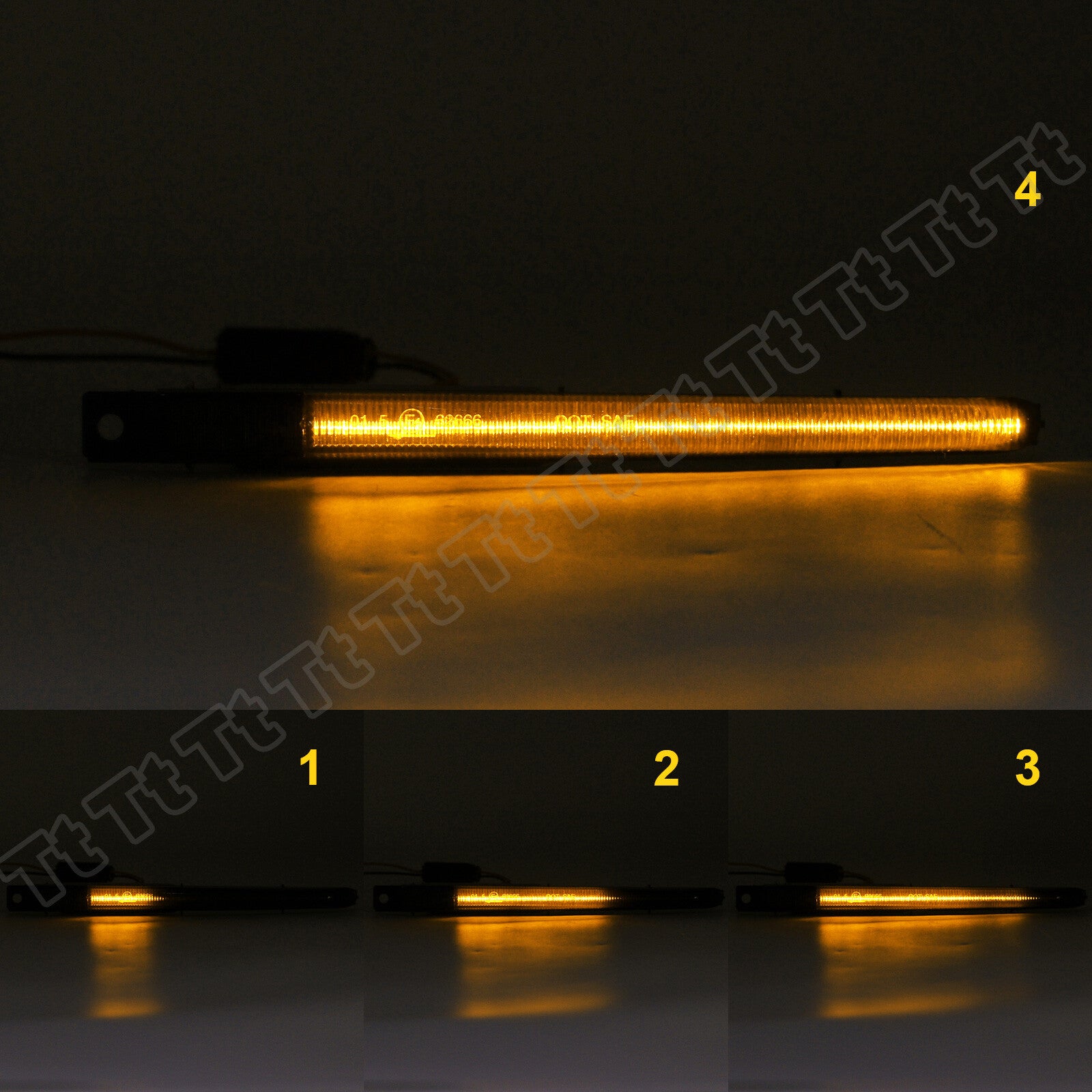 Two sequential smoked LED side marker turn signals suitable for 2010-2016 for BMW M5 F10