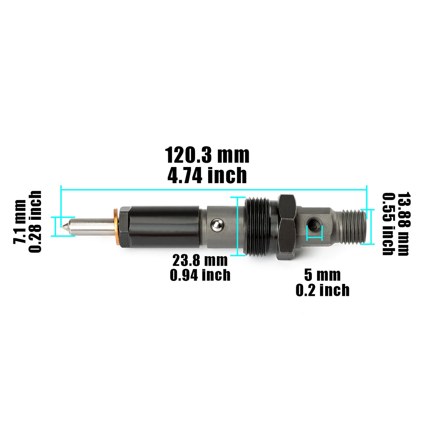 4pcs Diesel Fuel Injectors Fit For 4BT ENGINE 390KAL59P6 4928990