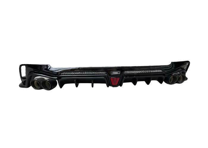 for Cadillac CT4 2020-2024 Rear Bumper Diffuser Lip Tail Pipes Spoiler MT Black