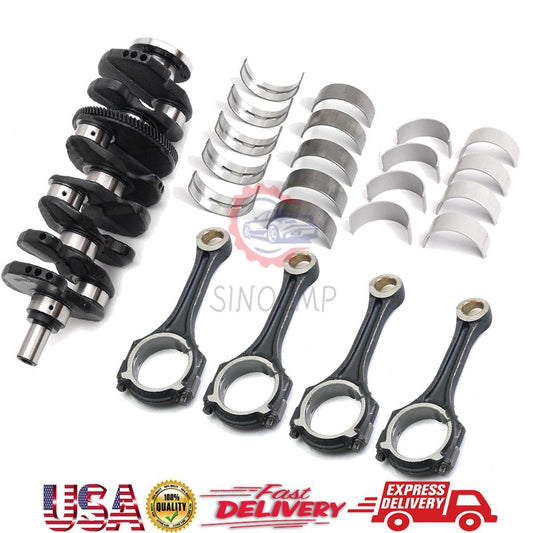 Engine Crankshaft 2740300201 w/ Con rod Bearing Connecting Rod for Mercedes-Benz