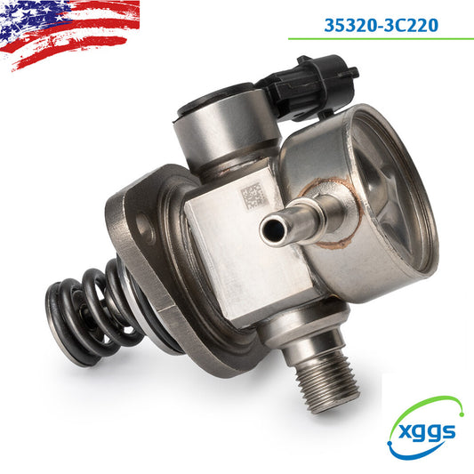 1X 35320-3C220 High-Pressure Fuel Pump for Hyundai and for Kia 3.3L and 3.8L Engines (2014-19 Silver)