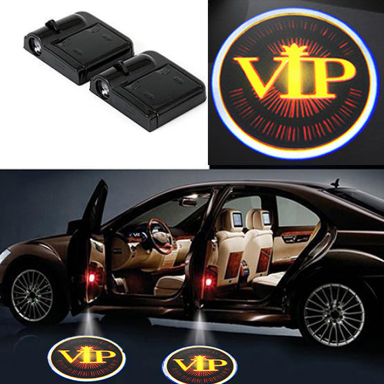 2X LED non-modified wireless door projection lamp car door light VIP sign light