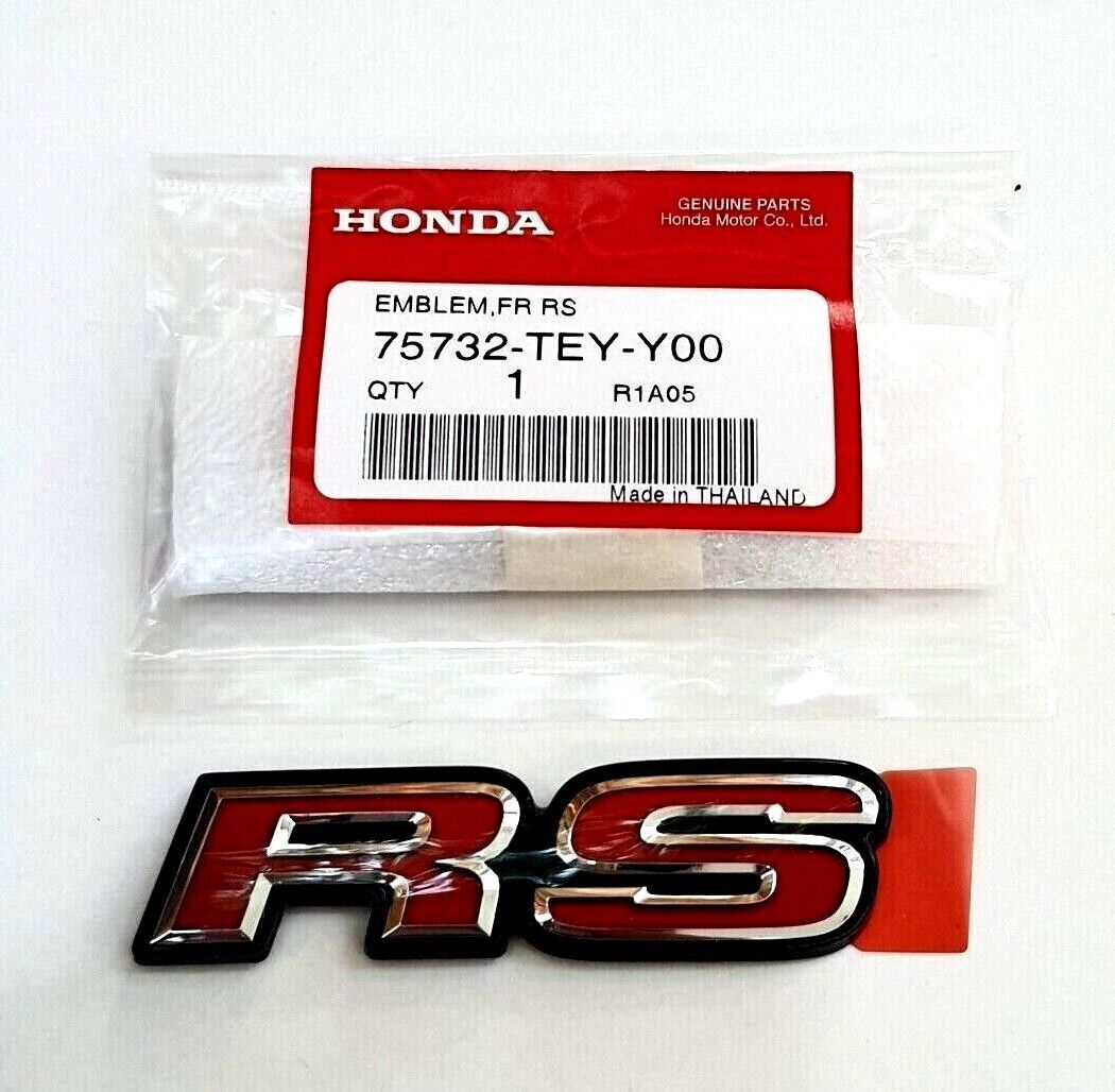 RS for HONDA logo embroidered badge for front of for Honda for Civic FC FK JAZZ 2015