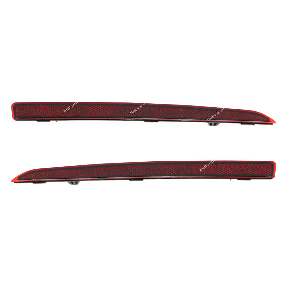 Pair Rear Reflector Red Right+Left Fit For 2013 2014 15 16 17 for Lincoln MKZ/Hybrid