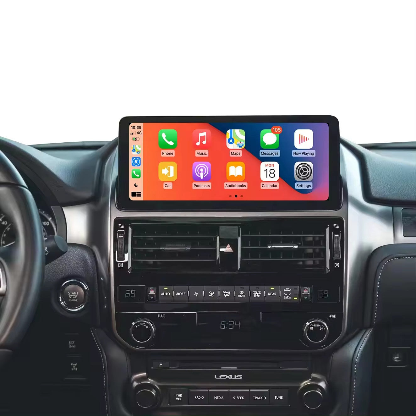 11.5 Android Navigation Car GPS Stereo Radio Wifi for Lexus GX400 GX460 2010-21