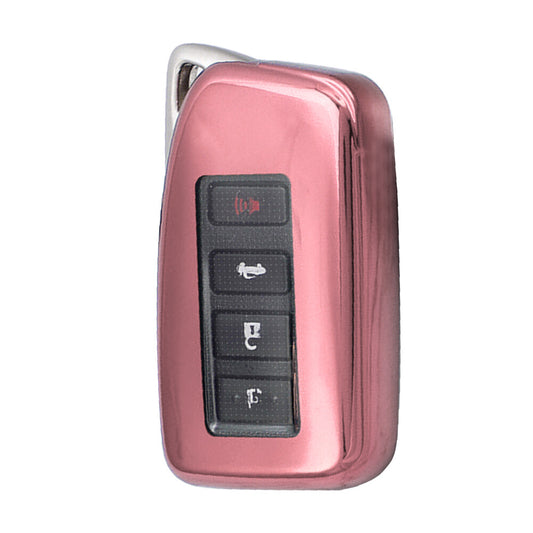Chrome Pink TPU Key Fob Cover Fit for Lexus for ES RX IS GS LX NX RC