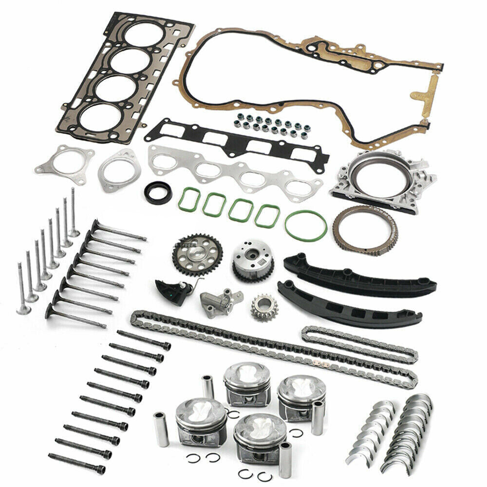 Engine Pistons Overhaul Rebuild Kit  Valves for VW for AUDI CAVD CTHD EA111 1.4TSI