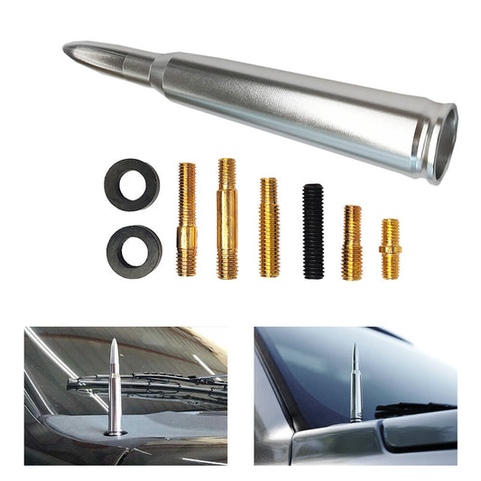 BULLET ANTENNA 50 CAL CALIBER for TRUCK for DODGE for RAM 1500 for FORD F150 BRONCO