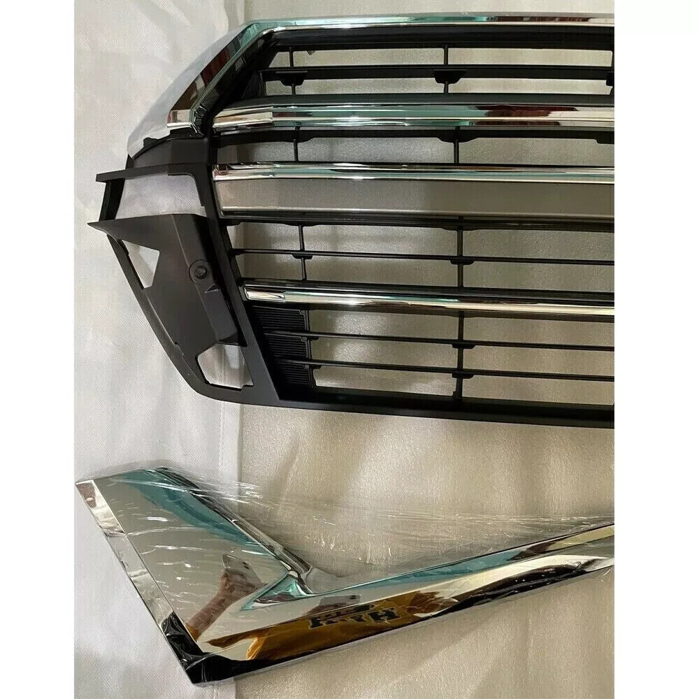 Front Grille Bumper Grill Fit for Toyota for Land Cruiser LC200 2016-2020 Chrome New